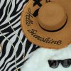 Hello sunshine hat wit + zonnebril twv € 9,50 cadeau - Afbeelding 2