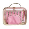 Make-up tas setje in 3 maten en 3 kleuren - goud - Afbeelding 9