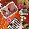 Make-up tas setje in 3 maten en 3 kleuren - goud - Afbeelding 3