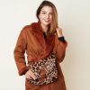 Furry fluffy schoudertas in big five luipaardprint - Afbeelding 2