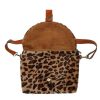 Furry fluffy schoudertas in big five luipaardprint - Afbeelding 4