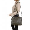 Shopper hand- en schoudertas in 4 kleuren - coffee - Afbeelding 2