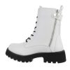 Stoere boots met veter-ritssluiting dikke profielzool - zwart - Afbeelding 6