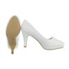 Plateau pump met zool en hippe hak, 2 kleuren - zwart - Afbeelding 5