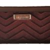 Stijlvolle luxe Jet set portemonnee in 4 kleuren - coffee