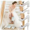 Plateau pump met zool en hippe hak, 2 kleuren - zwart - Afbeelding 6