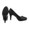 Plateau pump met zool en hippe hak, 2 kleuren - zwart - Afbeelding 3