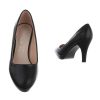 Plateau pump met zool en hippe hak, 2 kleuren - zwart - Afbeelding 2