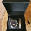 Luxe herenhorloge set van 2 met stainless steel armband - Afbeelding 2