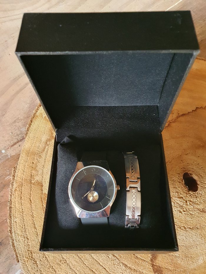 Luxe herenhorloge set van 2 met stainless steel armband - Afbeelding 2