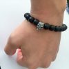armband agaat skull