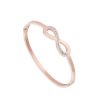 90tb322 armband stainless steel infinty rosé goud