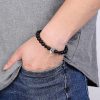 Unisex armband agaat met skull - Afbeelding 3