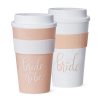 Koffiebeker to go voor de bruid en haar vriendinnen