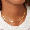 Edelstalen ketting met bloemetje en zirkonia in 2 kleuren